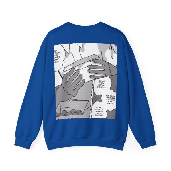 Funny Shounen and Shoujo Manga Panel on Unisex Crewneck Sweatshirt - Image 14