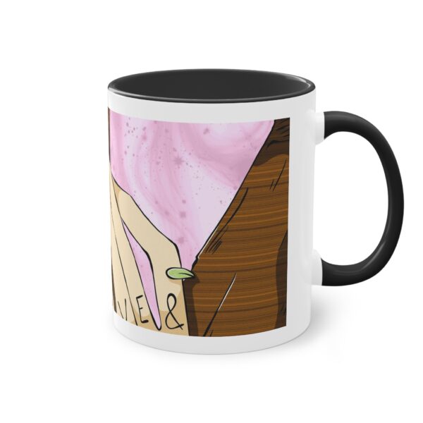Romantic Two-Tone Coffee Mug | Love and Togetherness Design | 11oz - Image 6