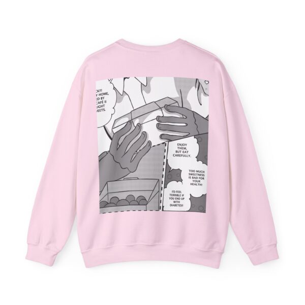Funny Shounen and Shoujo Manga Panel on Unisex Crewneck Sweatshirt - Image 18