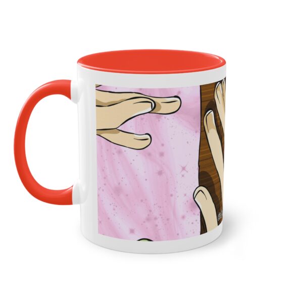 Romantic Two-Tone Coffee Mug | Love and Togetherness Design | 11oz - Image 2