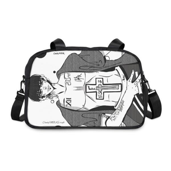 Multifunction Travel Bag Gym Handbag Japanese Style Art Print | 12.4x13.3" size - Image 2