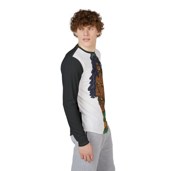 Men UV Protection Long Sleeve Shirt featuring Afrocentric Art - Image 4