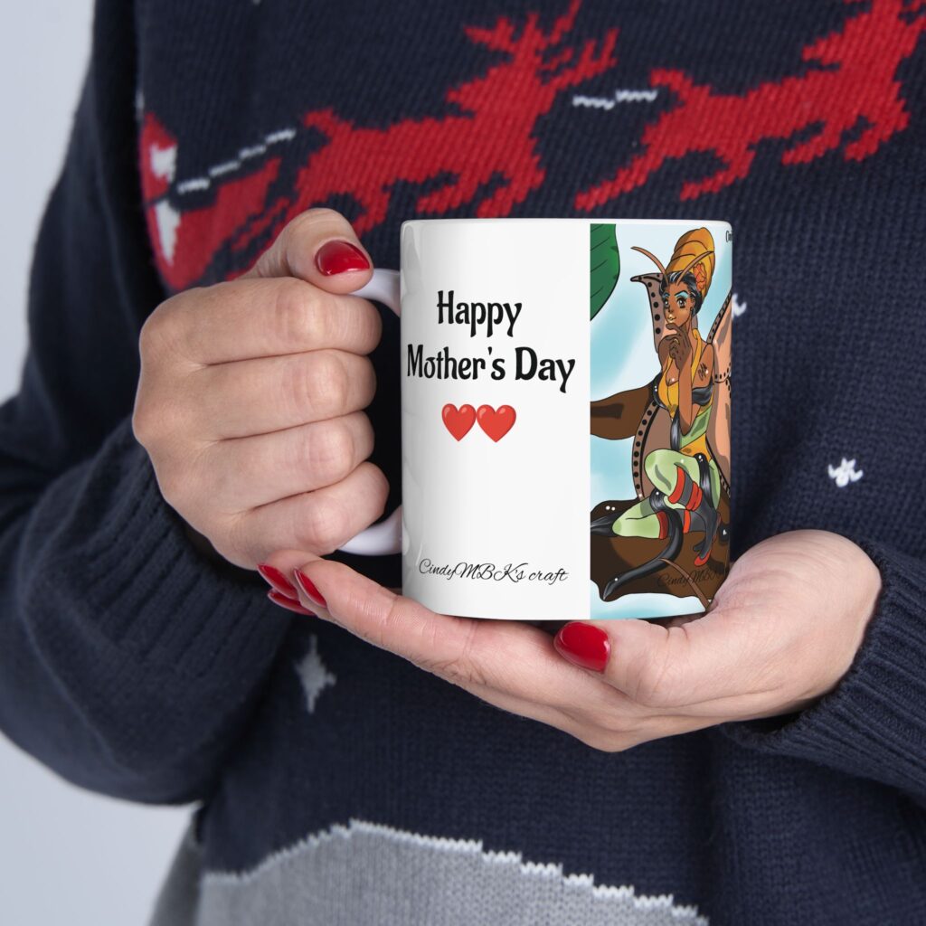 Happy Mother's Day Fairy Ceramic Mug Mythology Inspired | 11oz