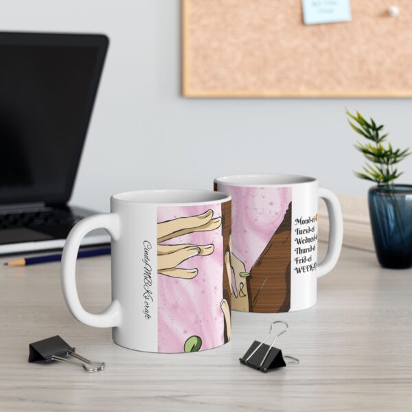 The Romantic Days of the Week Ceramic Mug | Love and Togetherness Design | 11oz