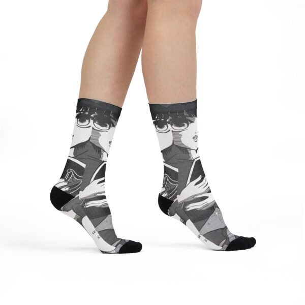 Crew Socks Cute Manga Print for Fashionistas and Cosplay - Image 2