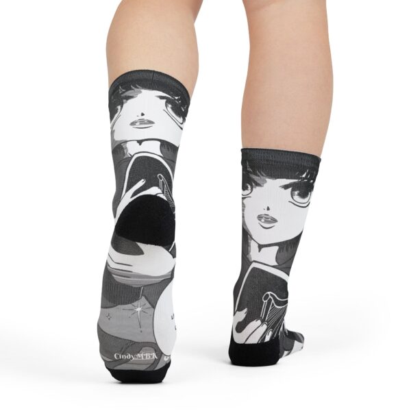 Crew Socks Cute Manga Print for Fashionistas and Cosplay - Image 3