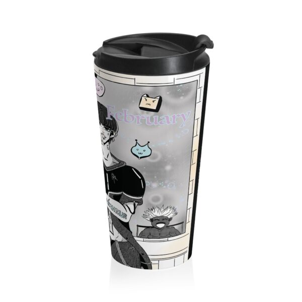 February Believe in Myself Travel Mug | Motivational Quotes of the Month | 15oz - Image 4