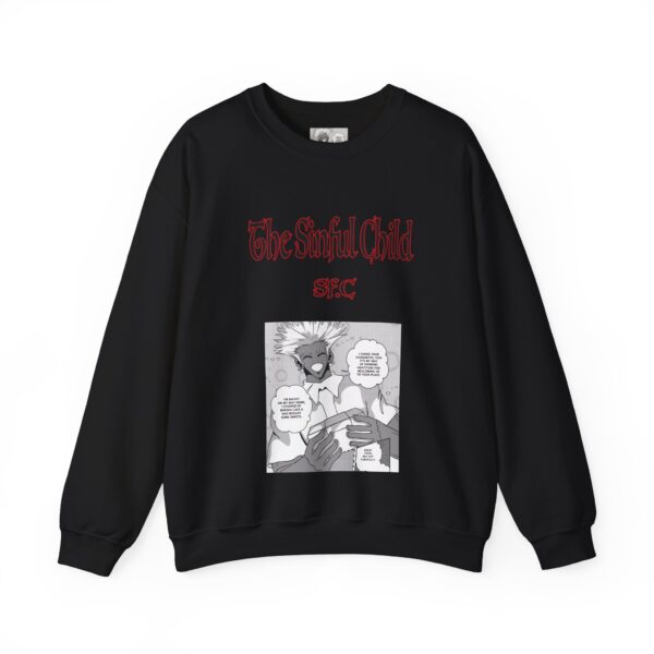 Vintage The Sinful Child Unisex Sweatshirt | Comic Stripes - Image 3