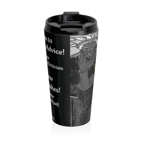 August Listen to People Advice Travel Mug | Motivational Quotes of the Month | 15oz - Image 3