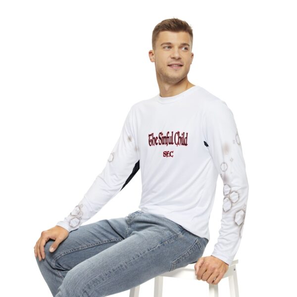 "You Make Me Ouh La La" Long-Sleeved Shirt for Men | Afro Woman Art - Image 4