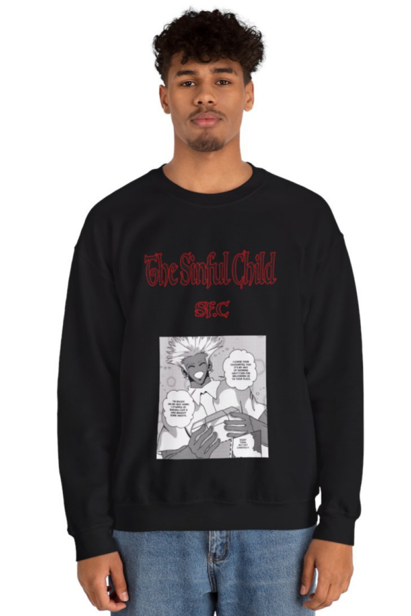 Vintage The Sinful Child Unisex Sweatshirt | Comic Stripes