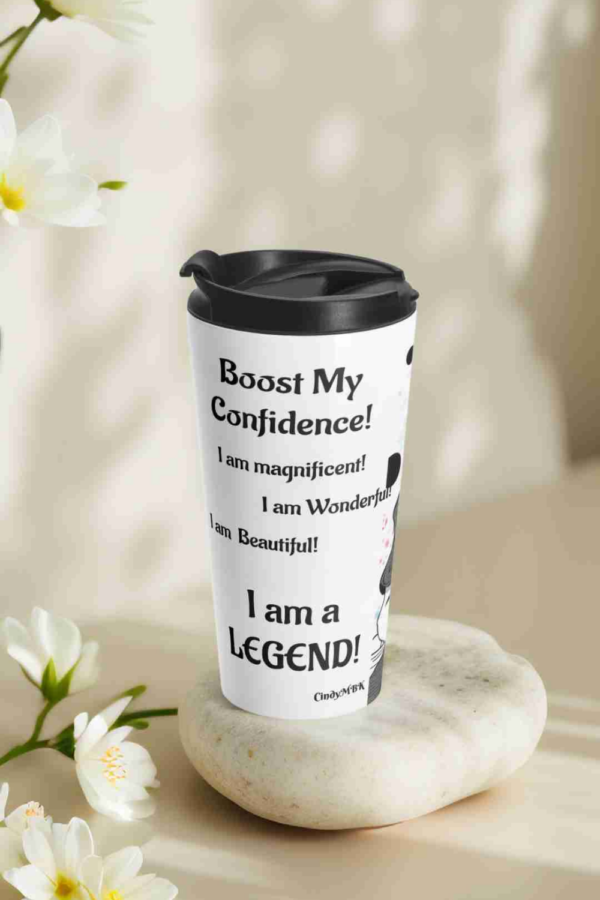 November Boost My Confidence Travel Mug | Motivational Quotes of the Month