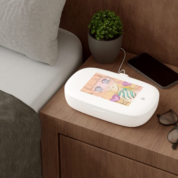 Cute Phone Sanitiser and Wireless Charging Pad | Female Art