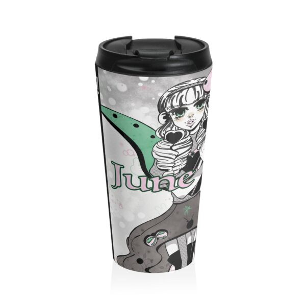June Treat Myself Travel Mug | Motivational Quotes of the Month | 15oz - Image 3
