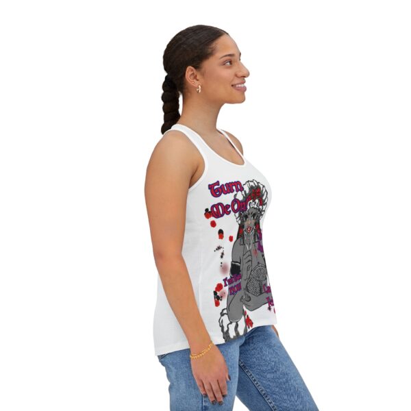 Retro Sleeveless Tank Top | Black Woman Pop Art - Image 4