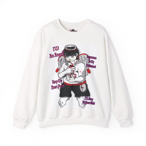 Cute Unisex Long-Sleeved Shirt | Manga Child Angel Art - Image 3