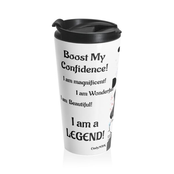 November Boost My Confidence Travel Mug | Motivational Quotes of the Month - Image 2