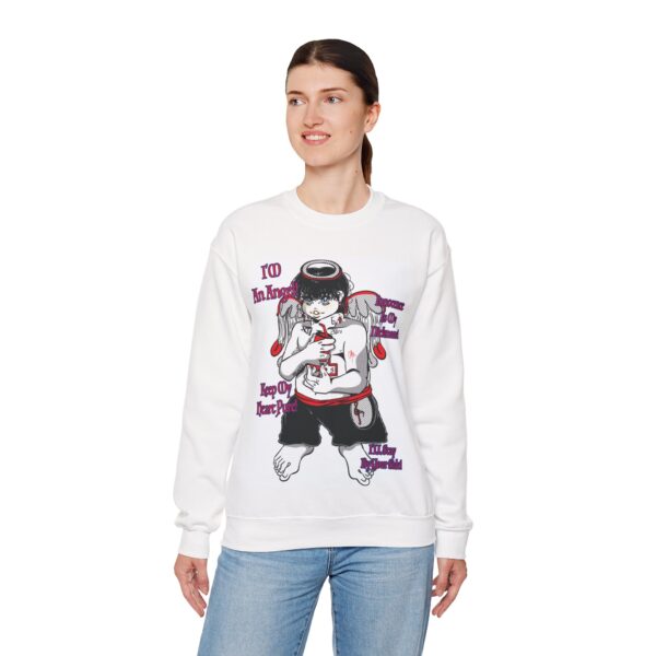 Cute Unisex Long-Sleeved Shirt | Manga Child Angel Art - Image 2