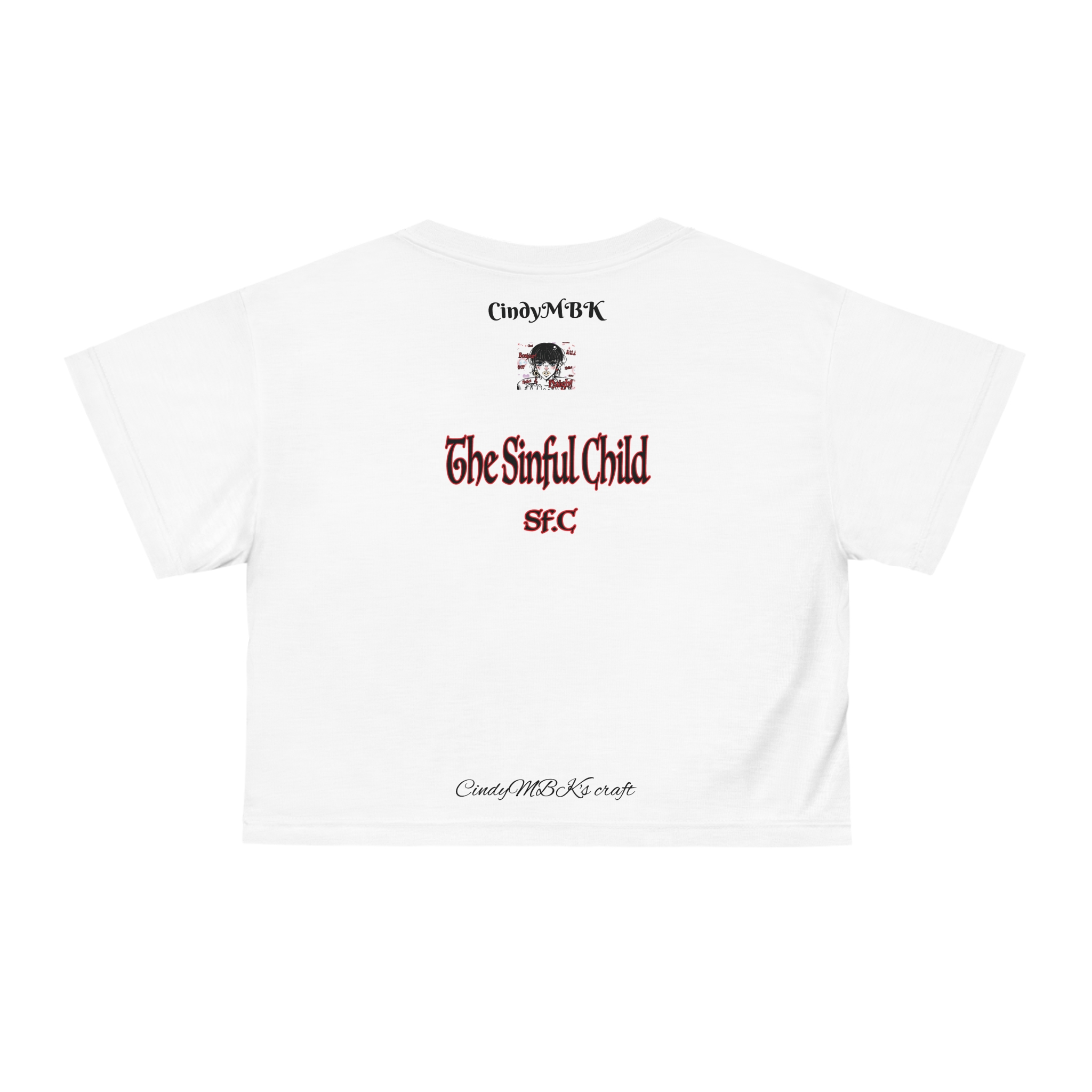 Retro Greetings Crop T-Shirt | Short Sleeves for Women | Man Pop Art - Image 3