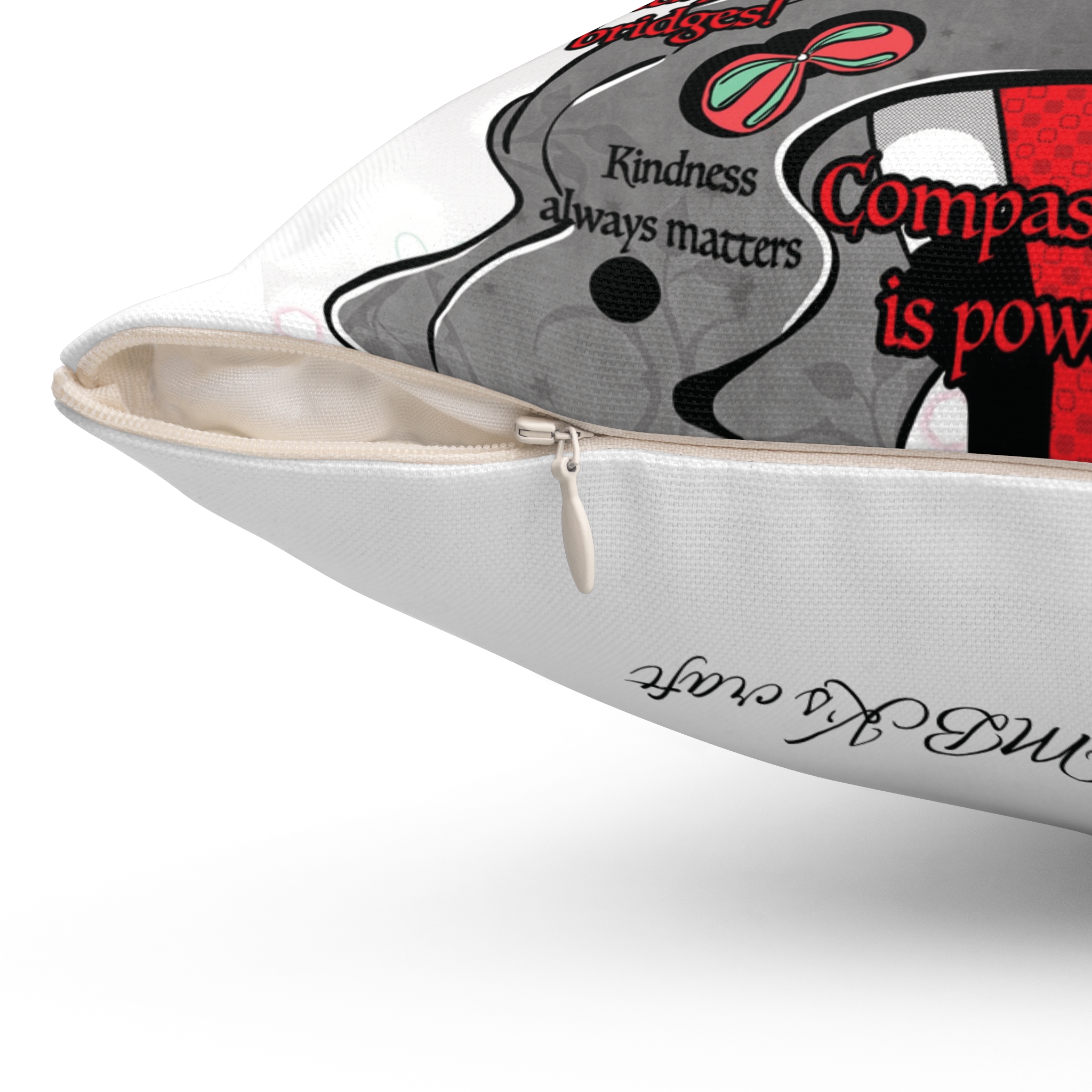 Empathy Quotes Indoor Pillow - Floryhan Edition - Image 3