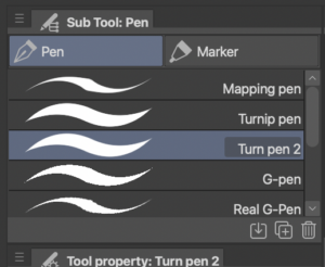 Clip Studio Pain Beginner - pen tools